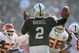 OAKLAND, CA - NOVEMBER 30:  Quarterback JaMarcus Russell #2 of the Oakland Raiders is rushed as he looks to pass the ball against the Kansas City Chiefs during an NFL game on November 30, 2008 at the Oakland-Alameda County Coliseum in Oakland, California. (Photo by Jed Jacobsohn/Getty Images)