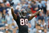 NASHVILLE, TN - SEPTEMBER 20:  Andre Johnson #80 of the Houston Texans celebrates during the  NFL game against the Tennessee Titans at LP Field on September 20, 2009 in Nashville, Tennessee. The Texans won 34-31. (Photo by Andy Lyons/Getty Images)