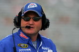 HAMPTON, GA - SEPTEMBER 05:  Pat Tryson, crew chief for the #2 Miller Lite Dodge, looks on during qualifying for the NASCAR Sprint Cup Series Pep Boys Auto 500 at Atlanta Motor Speedway on September 5, 2009 in Hampton, Georgia.  (Photo by Todd Warshaw/Getty Images)