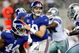 ARLINGTON, TX - SEPTEMBER 20:  Quarterback Eli Manning #10 of the New York Giants drops back to pass against the Dallas Cowboys at Cowboys Stadium on September 20, 2009 in Arlington, Texas.  (Photo by Ronald Martinez/Getty Images)
