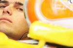 SAKHIR, BAHRAIN - APRIL 05:  Nelson Piquet Jr of Brazil and Renault sits in his car during the warm up session prior to qualifying for the Bahrain Formula One Grand Prix at the Bahrain International Circuit on April 5, 2008 in Sakhir, Bahrain.  (Photo by Clive Mason/Getty Images)