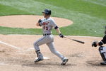CHICAGO - JUNE 08:  Ryan Raburn #25 of the Detroit Tigers swings at the pitch against the Chicago White Sox on June 8, 2009 at U.S. Cellular Field in Chicago, Illinois. (Photo by Jonathan Daniel/Getty Images) 