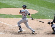 CHICAGO - JUNE 08: Ryan Raburn #25 of the Detroit Tigers swings at the pitch against the Chicago White Sox on June 8, 2009 at U.S. Cellular Field in Chicago, Illinois. (Photo by Jonathan Daniel/Getty Images)