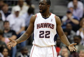 ATLANTA - MAY 11:  Ronald 'Flip' Murray #22 of the Atlanta Hawks reacts to a call during Game Four of the Eastern Conference Semifinals against the Cleveland Cavaliers during the 2009 NBA Playoffs at Philips Arena on May 11, 2009 in Atlanta, Georgia.  NOTE TO USER: User expressly acknowledges and agrees that, by downloading and/or using this Photograph, user is consenting to the terms and conditions of the Getty Images License Agreement.  (Photo by Andy Lyons/Getty Images)