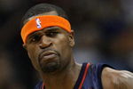 DALLAS - JANUARY 28:  Stephen Jackson #1 of the Golden State Warriors during play against the Dallas Mavericks on January 28, 2008 at American Airlines Center in Dallas, Texas.  NOTE TO USER: User expressly acknowledges and agrees that, by downloading and/or using this Photograph, user is consenting to the terms and conditions of the Getty Images License Agreement.  (Photo by Ronald Martinez/Getty Images)