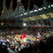 PHILADELPHIA - FEBRUARY 21: General view as fans file into their seats prior to the #2 Saint Joseph's University Hawks 76-53 defeat of the Temple University Owls during Atlantic 10 basketball action on February 21, 2004 at The Palestra in Philadelphia, Pennsylvania. (Photo by Doug Pensinger/Getty Images)
