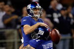 ARLINGTON, TX - SEPTEMBER 20:  Kicker Lawrence Tynes #9 of the New York Giants celebrates his game winning field goal with Dave Tollefson #71 against the Dallas Cowboys at Cowboys Stadium on September 20, 2009 in Arlington, Texas.  (Photo by Ronald Martinez/Getty Images)