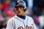 BOSTON, MA - APRIL 8:  Ivan Rodriguez #7 of the Detroit Tigers looks on against the Boston Red Sox at Fenway Park on April 8, 2008 in Boston, Massachusetts.  The Red Sox won 5-0. (Photo by Jim Rogash/Getty Images)