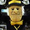 WINSTON-SALEM, NC - FEBRUARY 2: The Wake Forest Demon Deacons mascot performs during the game against the Duke Blue Devils on February 2, 2005 at Lawrence Joel Veterans Memorial Coliseum in Winston-Salem, North Carolina. Wake Forest defeated Duke 92-89. (Photo by Streeter Lecka/Getty Images)