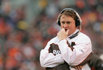 CINCINNATI, OHIO - OCTOBER 17:  Head coach Butch Davis of the Cleveland Browns watches from the sideline during the game against the Cincinnati Bengals at Paul Brown Stadium on October 17, 2004 in Cincinnati, Ohio. The Browns defeated the Bengals 34-17. (Photo by Matthew Stockman/Getty Images)