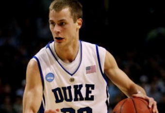 BOSTON - MARCH 26:  Jon Scheyer #30 of the Duke Blue Devils drives against the Villanova Wildcats during the NCAA Men's Basketball Tournament East Regionals at TD Banknorth Garden on March 26, 2009 in Boston, Massachusetts.  (Photo by Elsa/Getty Images)