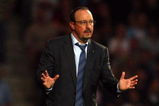 LONDON, ENGLAND - SEPTEMBER 19:  Liverpool manager Rafael Benitez gestures during the Barclays Premier League match between West Ham United and Liverpool at Upton Park on September 19, 2009 in London, England.  (Photo by Jamie McDonald/Getty Images)
