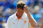 GAINESVILLE, FL - SEPTEMBER 19:  Head coach Lane Kiffin of the Tennessee Volunteers watches the action prior to the game against the Florida Gators at Ben Hill Griffin Stadium on September 19, 2009 in Gainesville, Florida.  (Photo by Sam Greenwood/Getty Images)