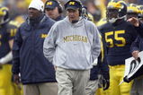 ANN ARBOR, MI - NOVEMBER 17: Head coach Lloyd Carr of the Michigan Wolverines walks on the sidelines during the game against the Ohio State Buckeyes on November 17, 2007 at Michigan Stadium in Ann Arbor, Michigan. Ohio State won the game 14-3. (Photo by Gregory Shamus/Getty Images) 
