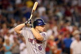PHOENIX - AUGUST 11:  David Wright #5 of the New York Mets bats against the Arizona Diamondbacks during the major league baseball game at Chase Field on August 11, 2009 in Phoenix, Arizona. The Diamondbacks defeated the Mets 6-2.  (Photo by Christian Petersen/Getty Images)