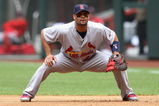 PHOENIX - APRIL 15:  Infielder lbert Pujols #5 of the St. Louis Cardinals in action during the game against the Arizona Diamondbacks at Chase Field on April 15, 2009 in Phoenix, Arizona. The Cardinals defeated the Diamondbacks 12-7.  (Photo by Christian Petersen/Getty Images)
