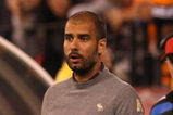 SAN FRANCISCO - AUGUST 08:  Head coach Josep Guardiola of FC Barcelona looks on againt Guadalajara Chivas during an international friendly match at Candlestick Park on August 8, 2009 in San Francisco, California.  (Photo by Jed Jacobsohn/Getty Images)