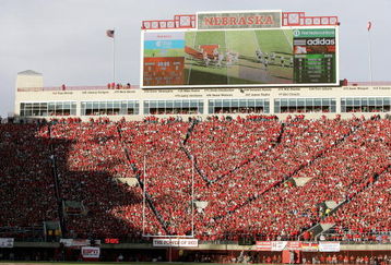 LINCOLN, NE - NOVEMBER 24:  A general view of the stadium taken during the game between the Nebraska Cornhuskers and the Colorado Buffaloes on November 24, 2006 at Memorial Stadium in Lincoln, Nebraska. Nebraska won 37-14. (Photo by Brian Bahr/Getty Images)