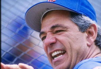 11 Jun 1997: Manager Bobby Valentine of the New York Mets during the Mets 6-4 loss to the Chicago Cubs at Wrigley Field in Chicago, Illinois.
