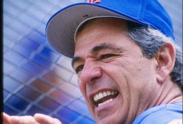 11 Jun 1997: Manager Bobby Valentine of the New York Mets during the Mets 6-4 loss to the Chicago Cubs at Wrigley Field in Chicago, Illinois.