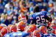 GAINESVILLE, FL - SEPTEMBER 19: Brandon James #25 of the Florida Gators speaks to his teamates prior to the game against the Tennessee Volunteers at Ben Hill Griffin Stadium on September 19, 2009 in Gainesville, Florida. (Photo by Sam Greenwood/Getty Images)