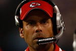 MINNEAPOLIS, MN - AUGUST 21: Head coach Todd Haley of the Kansas City Chiefs watches the action on the field against the Minnesota Vikings at Hubert H. Humphrey Metrodome on August 21, 2009 in Minneapolis, Minnesota. The Vikings defeated the Chiefs 17-13. (Photo by Scott Boehm/Getty Images)