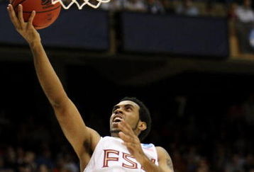 BOISE, ID - MARCH 20:  Guard Derwin Kitchen #22 of the Florida State Seminoles goes for a layup against the Wisconsin Badgers during the first round of the NCAA Division I Men's Basketball Tournament at the Taco Bell Arena on March 20, 2009 in Boise, Idaho.  (Photo by Jed Jacobsohn/Getty Images)