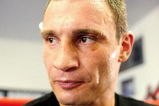 LOS ANGELES, CA - SEPTEMBER 02:  Vitali Klitschko takes a break while training at the Pound4Pound gym on September 2, 2009 in Los Angeles, California.  (Photo by Jacob de Golish/Getty Images)