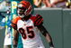 GREEN BAY, WI - SEPTEMBER 20: Wide receiver Chad Ochocinco #85 of the Cincinnati Bengals runs with the football for a touchdown after a pass reception against the Green Bay Packers at Lambeau Field on September 20, 2009 in Green Bay, Wisconsin. The Bengals defeated the Packers 31-24. (Photo by Scott Boehm/Getty Images)