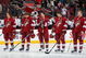 GLENDALE, AZ - SEPTEMBER 18:  (L-R) Kevin Porter #18, Brett MacLean #39, Matthew Lombardi #15, Shane Doan #19 and Jim Vandermeer #20 of the Phoenix Coyotes stand attended for the National Anthem before the preseason NHL game against the Anaheim Ducks at Jobing.com Arena on September 19, 2009 in Glendale, Arizona. The Ducks defeated the Coyotes 4-3 in overtime.  (Photo by Christian Petersen/Getty Images)
