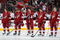 GLENDALE, AZ - SEPTEMBER 18:  (L-R) Kevin Porter #18, Brett MacLean #39, Matthew Lombardi #15, Shane Doan #19 and Jim Vandermeer #20 of the Phoenix Coyotes stand attended for the National Anthem before the preseason NHL game against the Anaheim Ducks at Jobing.com Arena on September 19, 2009 in Glendale, Arizona. The Ducks defeated the Coyotes 4-3 in overtime.  (Photo by Christian Petersen/Getty Images)
