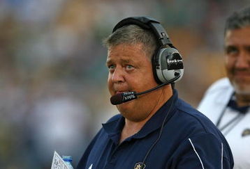 SOUTH BEND, IN - SEPTEMBER 19: Head coach Charlie Weis of the Notre Dame Fighting Irish watches as his team takes on the Michigan State Spartans on September 19, 2009 at Notre Dame Stadium in South Bend, Indiana. Notre Dame defeated Michigan State 33-30. (Photo by Jonathan Daniel/Getty Images)