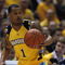 MILWAUKEE - FEBRUARY 25: Dominic James #1 of the Marquette Golden Eagles brings the ball upcourt against the Connecticut Huskies before breaking a bone in his foot during the first half on February 25, 2009 at the Bradley Center in Milwaukee, Wisconsin. Connecticut defeated Marquette 93-82. (Photo by Jonathan Daniel/Getty Images)