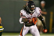 GREEN BAY, WI - SEPTEMBER 13: Devin Hester #23 of the Chicago Bears runs against the Green Bay Packers on September 13, 2009 at Lambeau Field in Green Bay, Wisconsin. The Packers defeated the Bears 21-15. (Photo by Jonathan Daniel/Getty Images)