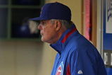 MILWAUKEE - MAY 10: Manager Lou Piniella #41 of the Chicago Cubs watches as his team takes on the Milwaukee Brewers on May 10, 2009 at Miller Park in Milwaukee, Wisconsin. The Cubs defeated the Brewers 4-2. (Photo by Jonathan Daniel/Getty Images)