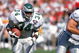 SAN FRANCISCO - OCTOBER 2:  Running back Herschel Walker #34 of the Philadelphia Eagles rushes for yards during a game against the San Francisco 49ers at Candlestick Park on October 2, 1994 in San Francisco, California.  The Eagles won 40-8.  (Photo by George Rose/Getty Images)