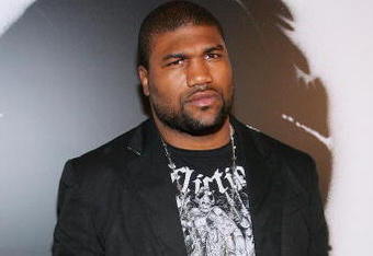 LAS VEGAS - JANUARY 24:  Mixed martial arts fighter Quinton 'Rampage' Jackson arrives at the world premiere of the movie 'Rambo' at the Planet Hollywood Resort & Casino January 24, 2008 in Las Vegas, Nevada. The film opens nationwide in the United States on January 25.  (Photo by Ethan Miller/Getty Images)