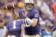 SEATTLE - SEPTEMBER 19: Quarterback Jake Locker #10 of the Washington Huskies looks to pass the ball during the game against the USC Trojans on September 19, 2009 at Husky Stadium in Seattle, Washington. The Huskies defeated the Trojans 16-13. (Photo by Otto Greule Jr/Getty Images)