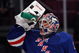 NEW YORK - SEPTEMBER 24:  Henrik Lundqvist #30 of the New York Rangers cools off before playing against of the Washington Capitals during their preseason game on  September 24, 2009 at Madison Square Garden in New York City.  (Photo by Jim McIsaac/Getty Images)