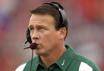 HOUSTON - NOVEMBER 17: Head coach Mark Snyder of the Marshall Thundering Herd looks on during the game with the Houston Cougars at Robertson Stadium November 17, 2007 in Houston, Texas. Houston won 35-28. (Photo by Stephen Dunn/Getty Images) 