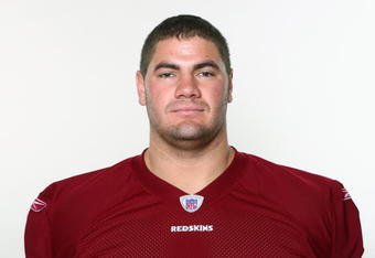 LANDOVER, MD - 2009:  Chad Rinehart of the Washington Redskins poses for his 2009 NFL headshot at photo day in Landover, Maryland.  (Photo by NFL Photos)   