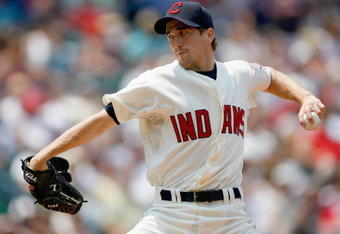 CLEVELAND - JULY 27:  Jeremy Sowers #45 of the Cleveland Indians pitches during the game against the Minnesota Twins at Progressive Field on July 27, 2008 in Cleveland, Ohio.  (Photo by: Gregory Shamus/Getty Images)