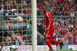 LIVERPOOL, ENGLAND - SEPTEMBER 26:  Ryan Babel of Liverpool scores his team's fifth goal during the Barclays Premier League match between Liverpool and Hull City at Anfield on September 26, 2009 in Liverpool, England. (Photo by Clive Brunskill/Getty Images)