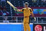 JOHANNESBURG, SOUTH AFRICA - SEPTEMBER 26:  Ricky Ponting of Australia reaches his half century during the ICC Champions Trophy Group A match between West Indies and Australia played at Wanderers Stadium on September 26, 2009 in Johannesburg, South Africa.  (Photo by Hamish Blair/Getty Images)