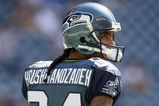 SEATTLE , WA - SEPTEMBER 13:  T.J. Houshmandzadeh #84 of the Seattle Seahawks looks on the field before the game against the St. Louis Rams at Qwest Field on September 13, 2009 in Seattle, Washington. (Photo by Otto Greule Jr/Getty Images)