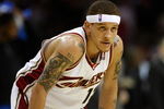 CLEVELAND - MAY 28: Delonte West #13 of the Cleveland Cavaliers looks on during Game Five of the Eastern Conference Finals against the Orlando Magic  during the 2009 Playoffs at Quicken Loans Arena on May 28, 2009 in Cleveland, Ohio. NOTE TO USER: User expressly acknowledges and agrees that, by downloading and or using this photograph, User is consenting to the terms and conditions of the Getty Images License Agreement  (Photo by Gregory Shamus/Getty Images)