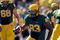 EUGENE, OR - SEPTEMBER 26: Ed Dickson #83 of the Oregon Ducks heads upfield with a catch in the third quarter of the game against the California Bears at Autzen Stadium on September 26, 2009 in Eugene, Oregon. Dickson scored three touchdowns as the Ducks upset the Bears 42-3.(Photo by Steve Dykes/Getty Images)