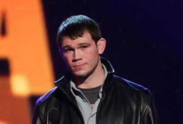 LAS VEGAS - DECEMBER 07:  UFC light heavyweight champion Quinton ?Rampage? Jackson (L) and mixed martial arts fighter Forrest Griffin speak at Spike TV's 2007 'Video Game Awards' at the Mandalay Bay Events Center on December 7, 2007 in Las Vegas, Nevada.  (Photo by Ethan Miller/Getty Images)