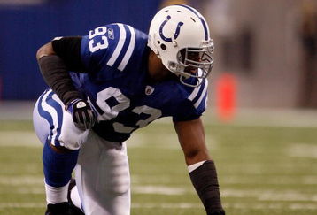 INDIANAPOLIS - NOVEMBER 16:  Dwight Freeney #93 of the Indianapolis Colts gets set against the Houston Texans during the game at Lucas Oil Stadium on November 17, 2008 in Indianapolis, Indiana.  (Photo by Harry How/Getty Images)