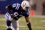 INDIANAPOLIS - NOVEMBER 16:  Dwight Freeney #93 of the Indianapolis Colts gets set against the Houston Texans during the game at Lucas Oil Stadium on November 17, 2008 in Indianapolis, Indiana.  (Photo by Harry How/Getty Images)